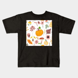 Pumpkin patch pattern Kids T-Shirt